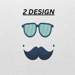 Sunglasses Embroidery Design: Summer Shades Machine Embroidery (Digital Download