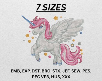 Unicorn Embroidery Design