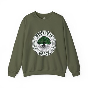 Christian Inspirational Sweatshirt - Rooted in Grace - Unisex