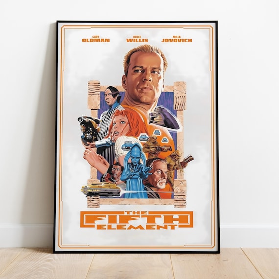 Fifth Element Poster, Frameless Wall Art & Print, Fifth Element