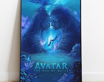 Avatar Poster, Frameless Wall Art & Print, The Way of Water, Movie Poster
