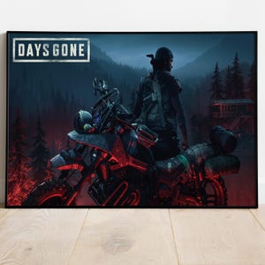 Poster di Days Gone, stampa e decorazione da parete senza cornice, Deacon St. John, poster del gioco Zombie