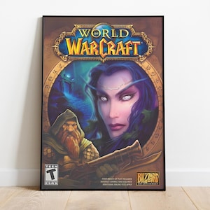 World of Warcraft Box Art Poster, rahmenlose Wandkunst & Druck, WoW Box Art, Warcraft Fan Geschenk