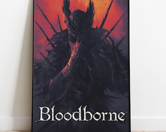 Bloodborne Poster, Frameless Wall Art & Print, Home Decor, Game Poster Gift