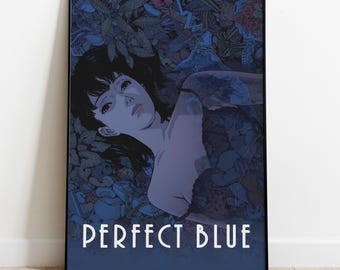 Perfect Blue Poster, Frameless Wall Art & Print, Mima Kirigoe Print, Anime Poster Gift