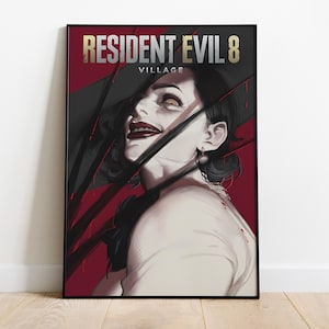 Resident Evil Village Poster, Frameless Wall Art & Print, RE8 Artwork, Game Poster Gift