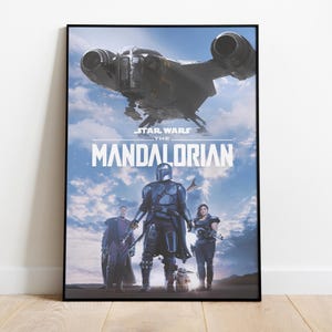 Star Wars Mandalorian Poster, Frameless Wall Art & Print, Home Decor, TV Series Poster