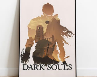 Dark Souls Poster, Frameless Wall Art & Print, Home Decor, Game Poster Gift