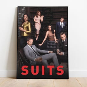 Suits Poster, Frameless Wall Art & Print, Harvey Specter, TV Show Poster