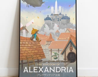 A4 / A5 Final Fantasy IX Art Print - FF9 Zidane, Vivi, Garnet