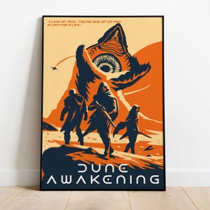 Dune: Awakening Inspired Poster, Frameless Wall Art & Print, Dune Fan Art, Game Poster Gift