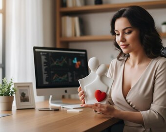 valentine's day | Romantic Heart Decor | Minimal Love Statue | 3D Printable Valentine Gift | Modern Home Art