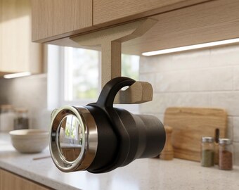 Under-Cabinet Mug Hook | Wine Glass Rack Converter, Kitchen Organizer