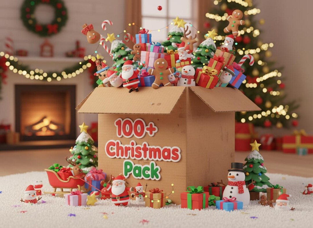 Christmas Mega STL Bundle – 100+ Holiday 3D Models Pack – Ornament ...