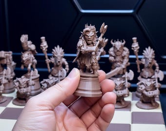 Fantasy Tribal Warrior Chess