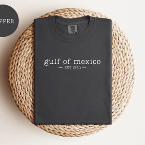 Chemise Golfe du Mexique - T-shirt aux couleurs confortables et au design simple Texas Louisiane Alabama Floride Mississippi