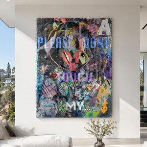 Raf Simons Inspired Mixed Media Art Print | Contemporary Fashion Wall Art, Luxury Decor