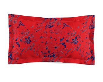 Federa per cuscino in microfibra con motivo floreale, decorazione accogliente per la camera da letto, regalo per la casa, atmosfera estiva, biancheria da letto in stile boho, motivo floreale