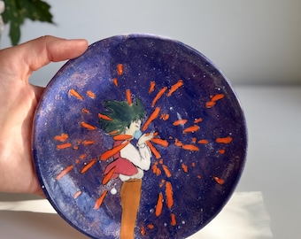 Plato pintado a mano de Studio Ghibli, El castillo ambulante de Howl