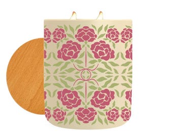 Flor de pétalos, coco santal