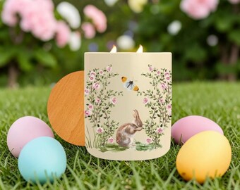 Vela de jardín de Pascua, sal marina y palisandro