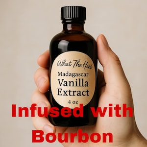 Bourbon Infused Madagascar Vanilla Extract: Organic Gourmet Baking Flavor