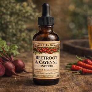 Beet Root & Cayenne Tincture | Botanical Energy Blend | 2 oz 4 oz
