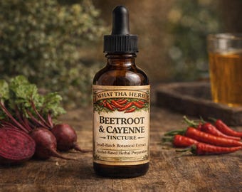 Beet Root & Cayenne Tincture | Botanical Energy Blend | 2 oz 4 oz