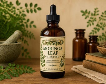 Moringabladtinktur | Botaniskt örtextrakt | Alkoholbaserade droppar