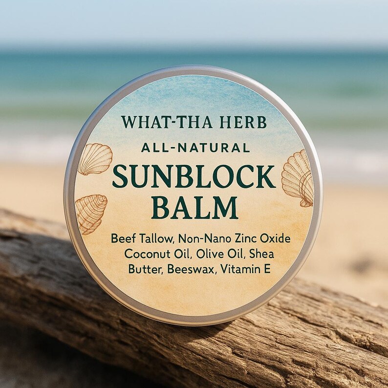 Tallow-based Sunblock Balm: All-natural Mineral Sun Protection - Etsy
