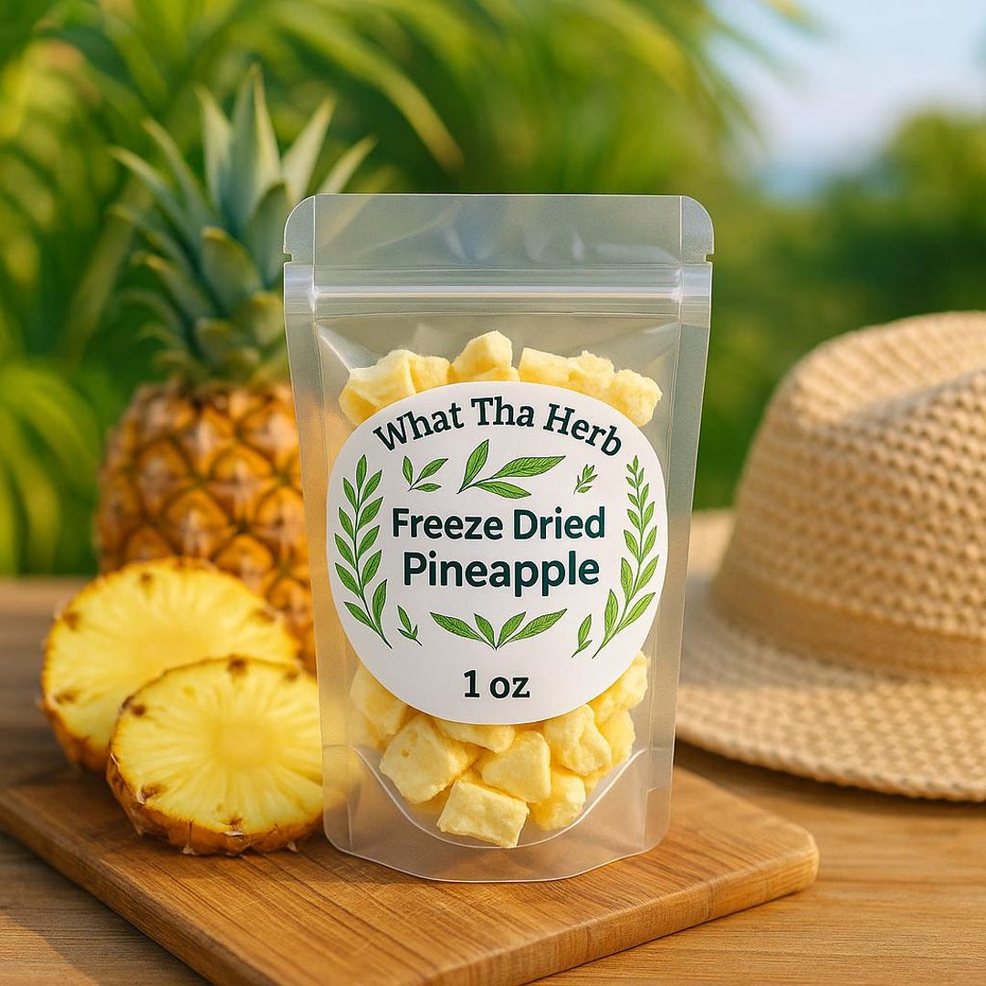Freeze Dried Pineapple: Tropical Fruit Snacks - Crunchy Chunks or ...