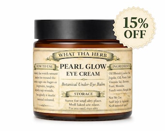 Pearl Glow Eye Cream – Natural Skincare | Frankincense Infused Under Eye Treatment
