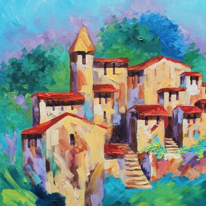 Charm of Italy Original Oil Painting on Canvas, Impressionism by Rebeccambeal