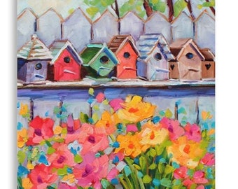 Original Artwork Museum-Quality Print - Thick Matte Paper with Vibrant Inkjet Printing All in a Row
