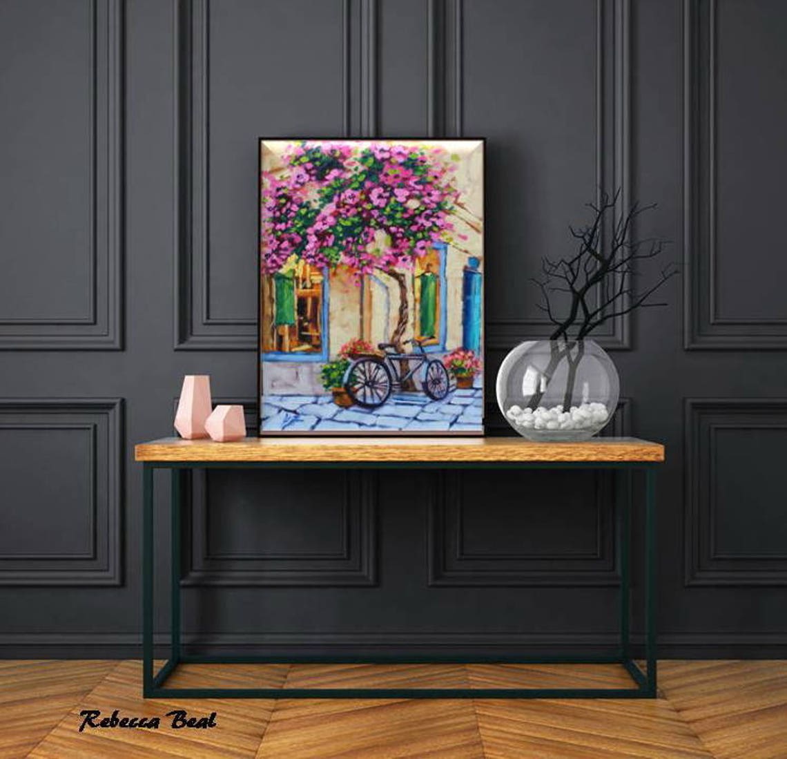 Giclee Canvas Print Flower Giclee Print Colorful Wall Decor on Etsy