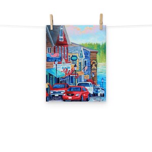 Bar Habor Oil Painting Print - Vibrant Inkjet Printing