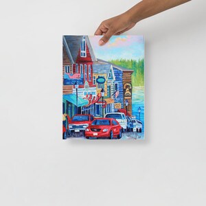 Bar Habor Oil Painting Print - Vibrant Inkjet Printing
