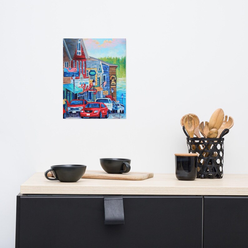 Bar Habor Oil Painting Print - Vibrant Inkjet Printing