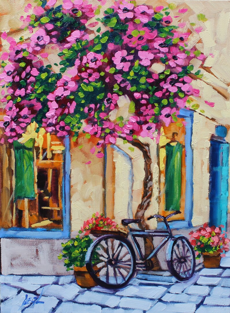 Giclee Canvas Print Flower Giclee Print Colorful Wall Decor on Etsy