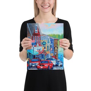 Bar Habor Oil Painting Print - Vibrant Inkjet Printing