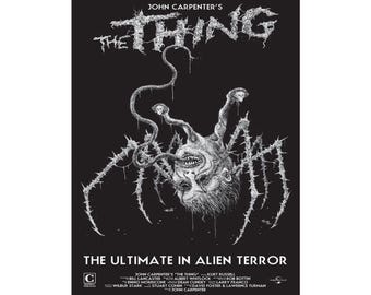 The Thing Film Poster: John Carpenter Horror Kunstdruck