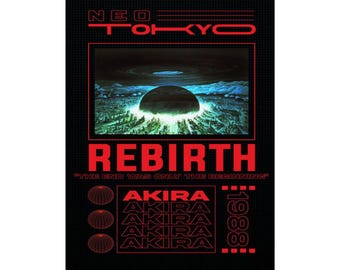 Akira Anime Poster: Neo- Tokyo Cyberpunk Wandkunst