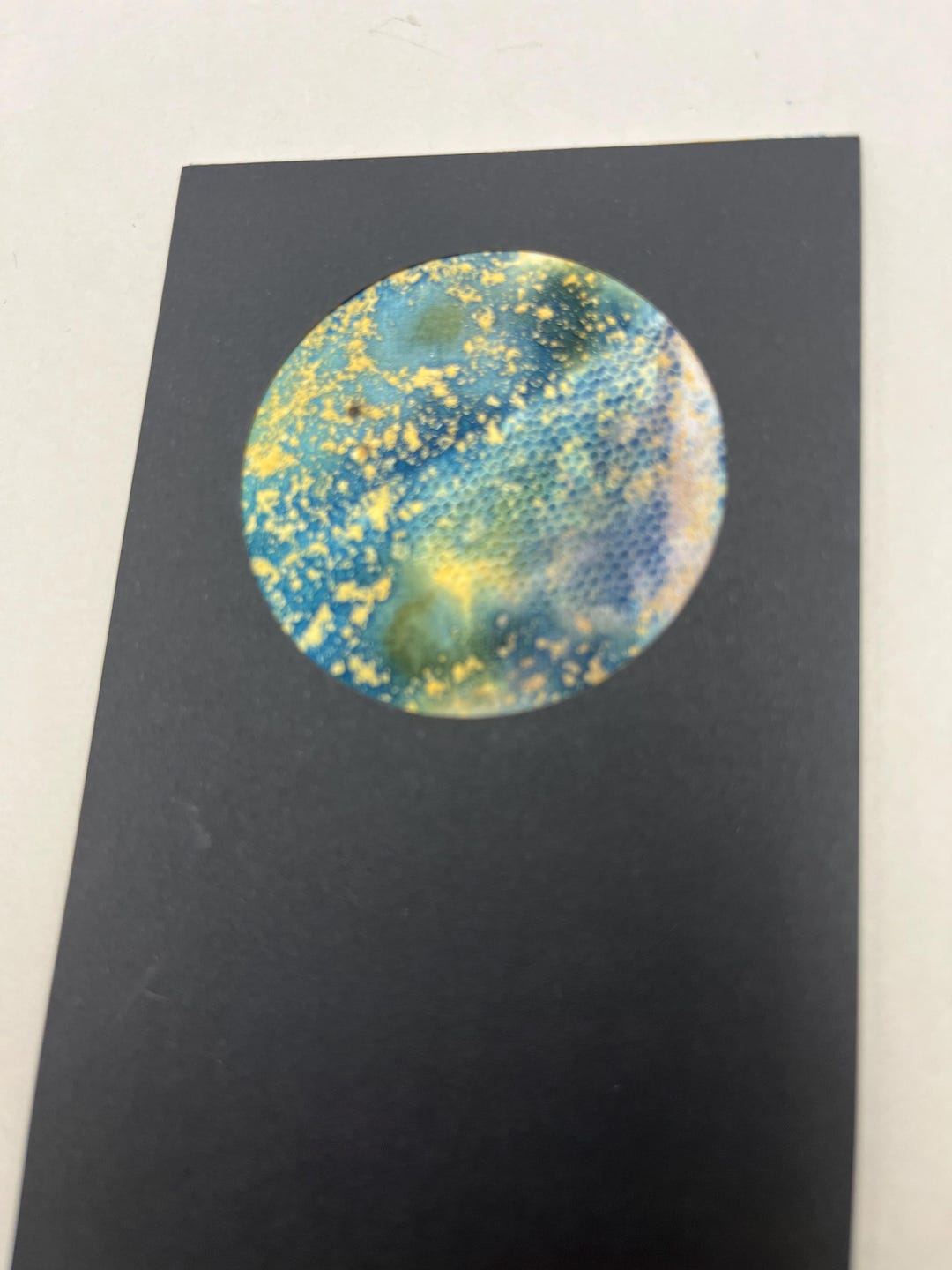 Cyanotype Abstract Mini Circle Art | Limited Edition Blue Artwork #16/ ...
