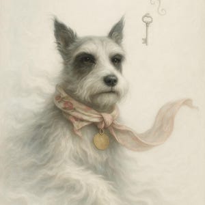 Ritratto di animale domestico surrealista - Arte digitale personalizzata ispirata a Dalì da foto / Regalo stampabile unico per gli amanti degli animali