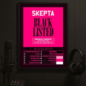 Skepta &#39;Blacklisted&#39; Classic Album Print