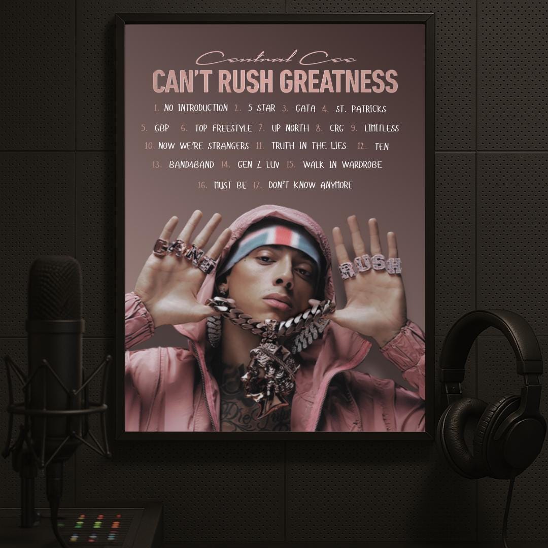 Central Cee 'can't Rush Greatness' Abstract Album Poster - Etsy