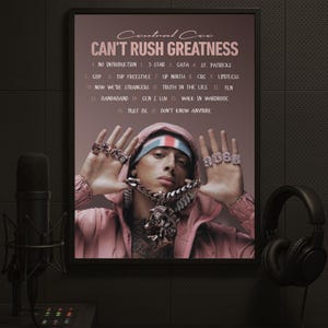 Impression d&#39;album abstrait « Can&#39;t Rush Greatness » de Central Cee