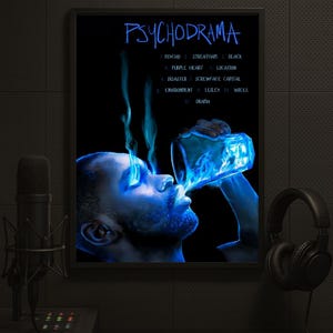 Dave &#39;Psychodrama&#39; Abstract Album Print