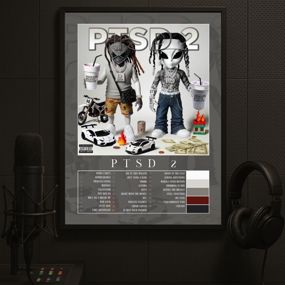 D-block Europe 'PTSD 2' Classic Album Print - Etsy UK