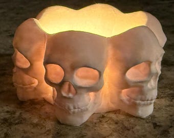 Spooky Skull Tealight